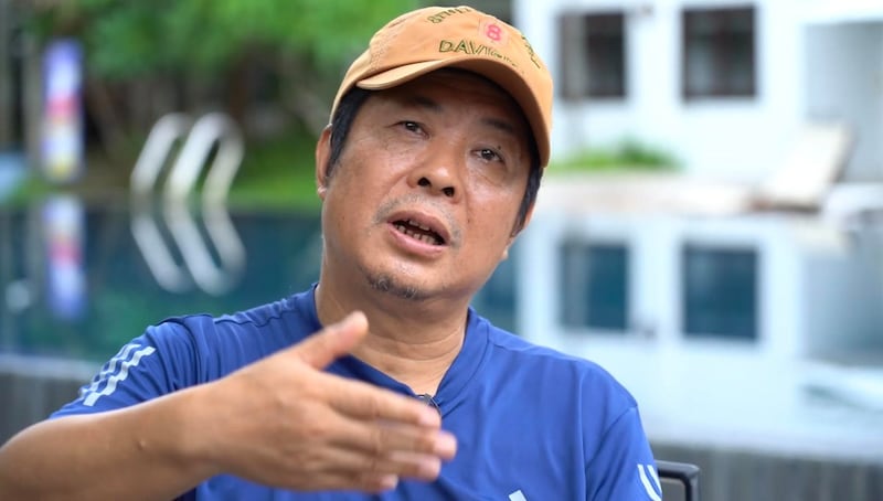 自由亚洲电台记者在泰国清迈采访了已经退休的唐云(RFA)